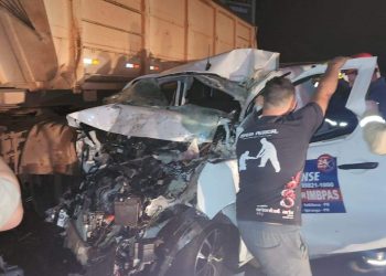 Ponta Grossa | Carro de funerária se envolve em acidente gravíssimo