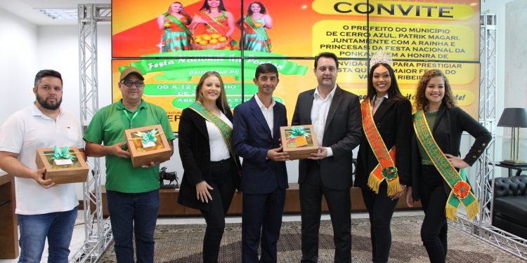Cerro Azul | Prefeito Patrik convida governador para a festa da Ponkan