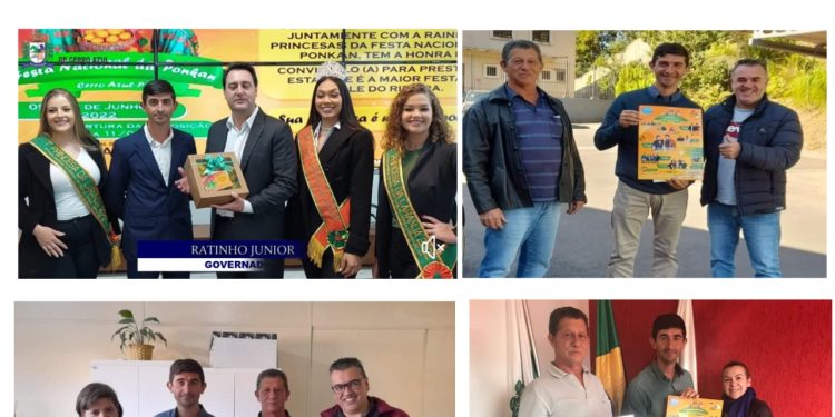 Cerro Azul | Prefeito Patrik vai pessoalmente entregar convites a todos os municípios vizinhos para a Festa Nacional da Ponkan
