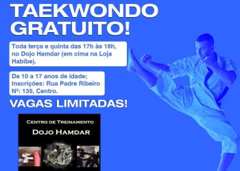 Prefeitura de Rio Branco do Sul em parceria, oferece aulas gratuitas de Taekwond