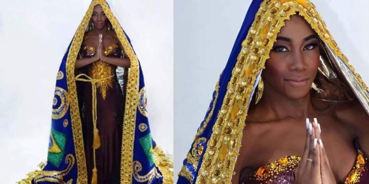 Brasileira se veste de Nossa Senhora para o “Miss Universo” trans