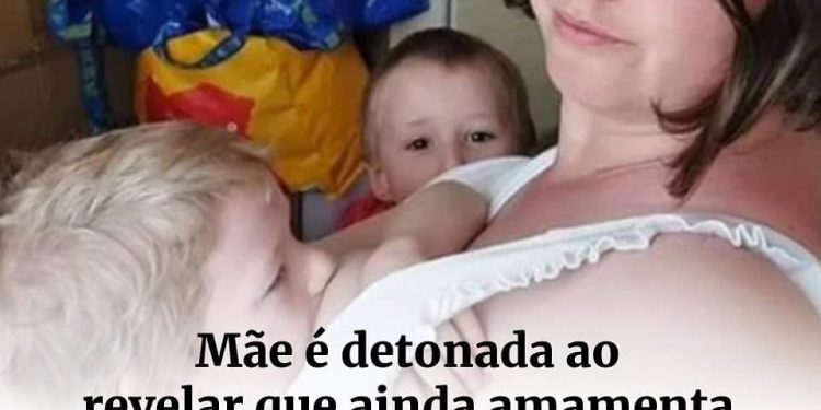 Mãe revela que amamenta meninos de 5 e 6 anos e divide opiniões