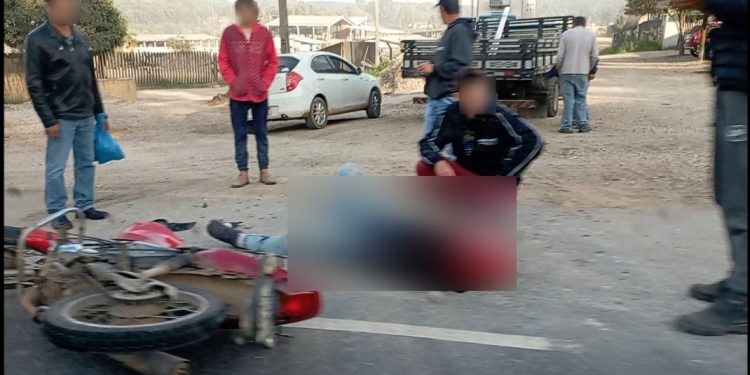 Motociclista sofre acidente na Rodovia dos Minérios