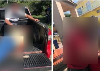 De novo!  Idoso colocado em carroceria de  caminhonete causa revolta em Cerro Azul