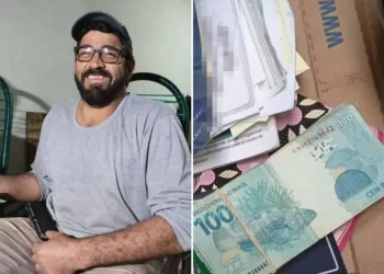 Pedreiro que estava sem trabalhar e com muitas dívidas encontra R$ 5,4 mil na rua e devolve: ‘Água, luz e prestações atrasadas’