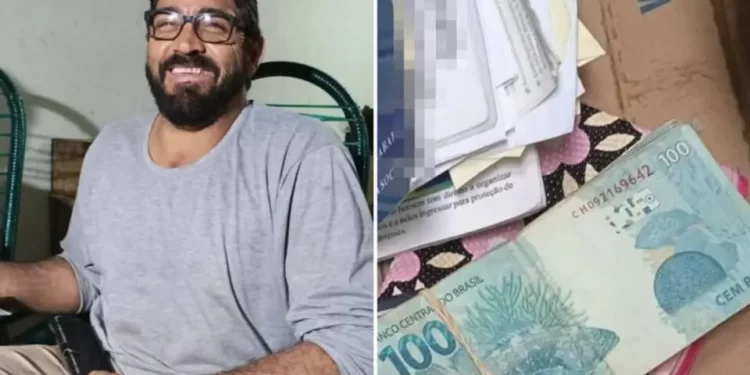 Pedreiro que estava sem trabalhar e com muitas dívidas encontra R$ 5,4 mil na rua e devolve: ‘Água, luz e prestações atrasadas’