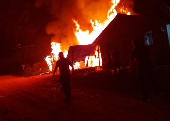 Incêndio em Tranqueira próximo a Rodovia dos Minérios com vítimas