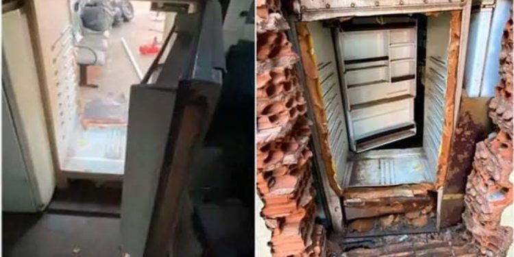 Homem usa geladeira falsa como rota de fuga