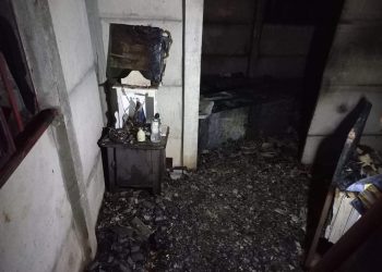 IMAGEM DE NOSSA SENHORA PERMANECEU INTACTA APÓS INCÊNDIO EM RESIDÊNCIA, EM PONTA GROSSA.
