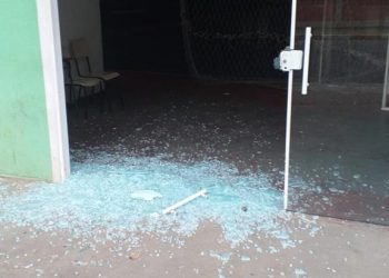 Vandalismo no Ginásio de Esportes em Rio Branco do Sul