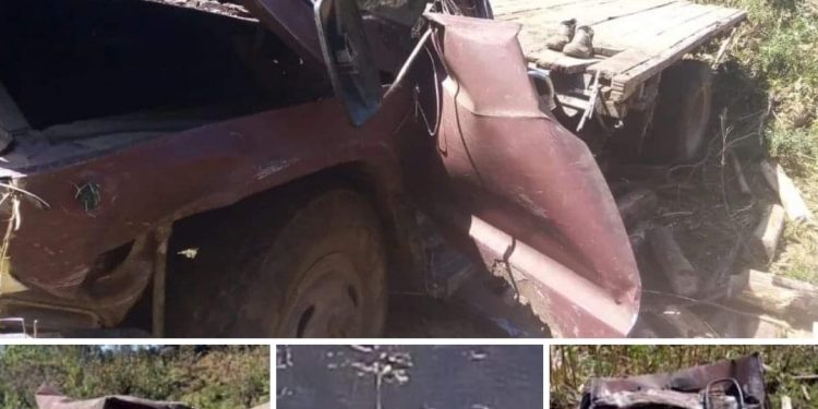 Capotamento na zona rural de Rio Branco do Sul