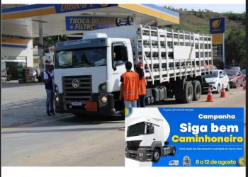Campanha “Siga bem Caminhoneiro” é sucesso em Cerro Azul