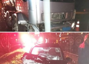 Motorista fica preso às ferragens após acidente na Rodovia dos Minérios