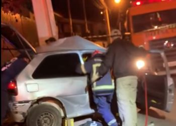 Três pessoas ficam feridas em acidente em Rio Branco do Sul