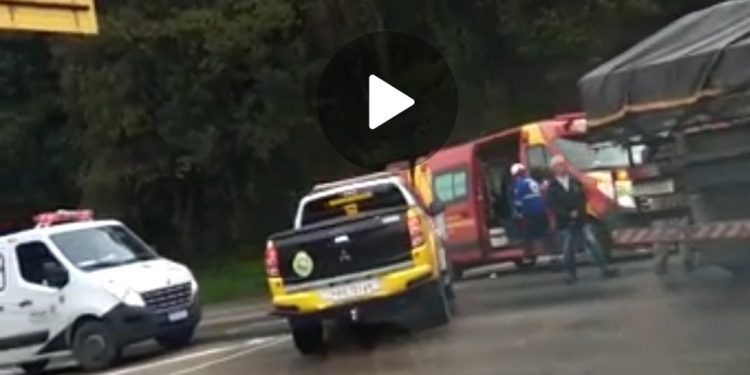 Internauta filma acidente gravíssimo na Rodovia dos Minérios