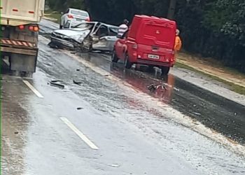 Acidente na Rodovia dos Minérios, bairro Santaria