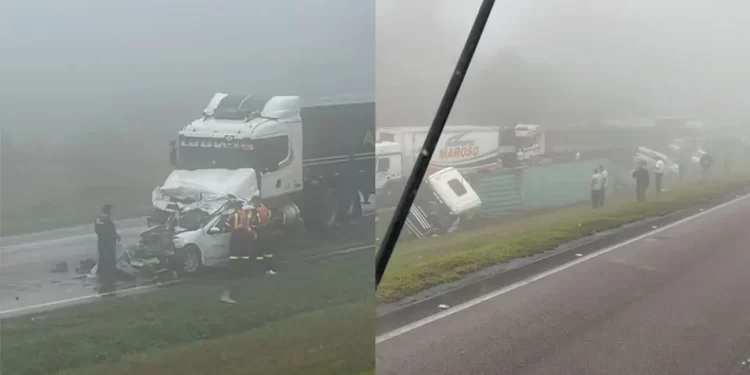 Engavetamento na Serra de São Luiz do Purunã deixa pelo menos um morto e feridos