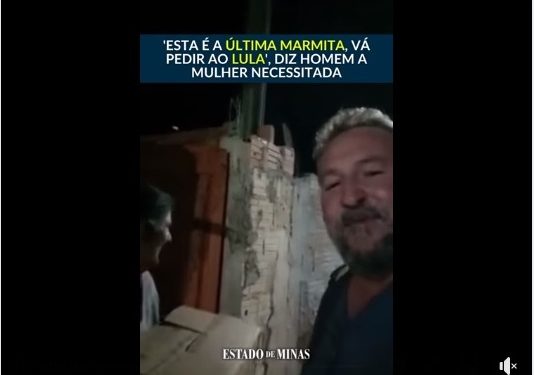 Homem nega marmita a mulher pobre após mulher dizer que vai votar em Lula