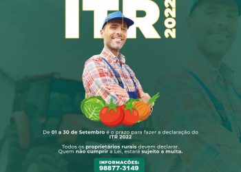 Entrega da Declaração do Imposto sobre a Propriedade Territorial Rural (DITR).