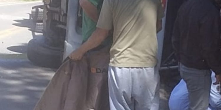 Acidente no Bromado envolvendo caminhão