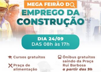 Mega Feirão do Emprego na Construção em Curitiba tem mais de 5 mil vagas e salários que chegam a R$ 9 mil