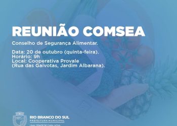 Rio Branco do Sul | Reunião mensal do COMSEA (Conselho Municipal de Segurança Alimentar)