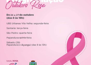 Ação Outubro Rosa vai até o próximo sábado