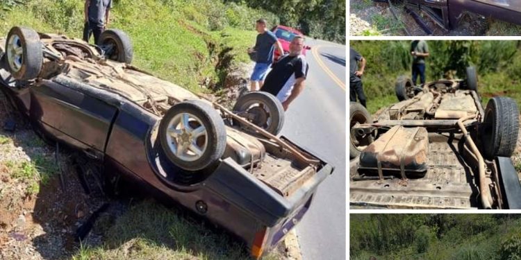 Motorista se salva milagrosamente após acidente em Rio Branco do Sul