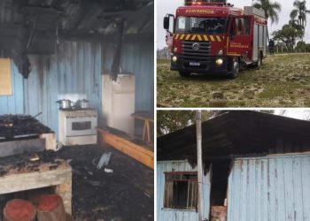 CASA PEGA FOGO EM RIO BRANCO DO SUL.