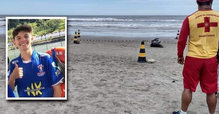 BANHISTA ENCONTRA CORPO DE ADOLESCENTE QUE SE AFOGOU NA PRAIA CENTRAL, EM GUARATUBA.