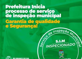 Em Rio Branco do Sul já está em vigor no município o Serviço de Inspeção Municipal