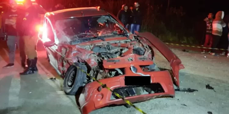 Jovem de 23 anos morre após bater contra caminhão na Rodovia dos Minérios