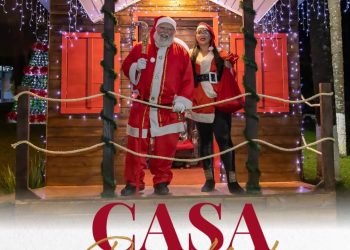 Hoje é dia de visitar a casa do Papai Noel em Rio Branco do Sul