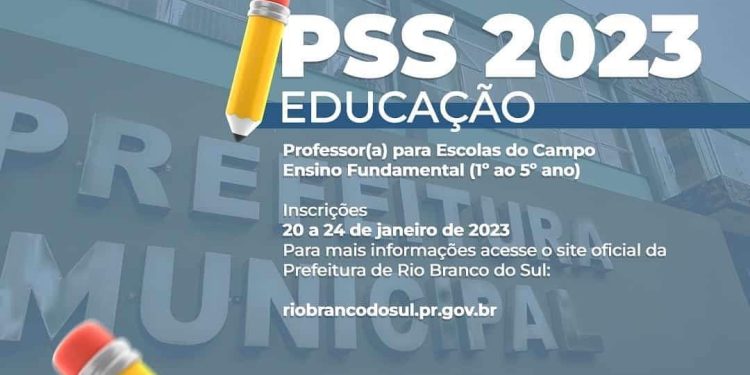 Prefeitura de Rio Branco do Sul abre Processo Seletivo Simplificado (PSS 2023) – Educação