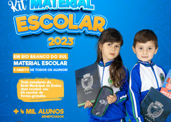 Mais de 4 mil alunos da Rede Municipal de Ensino de Rio Branco do Sul são beneficiados com o Kit de Material Escolar 2023.