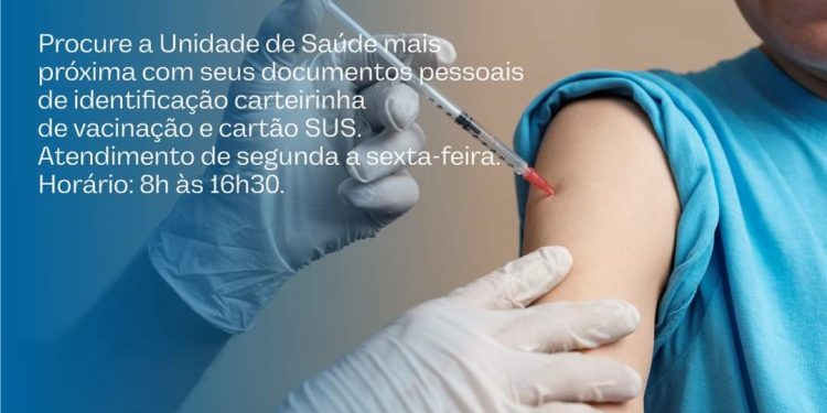 Saúde informa que está disponível a vacina bivalente contra a Covid-19 aos idosos de 60 anos de idade ou mais.