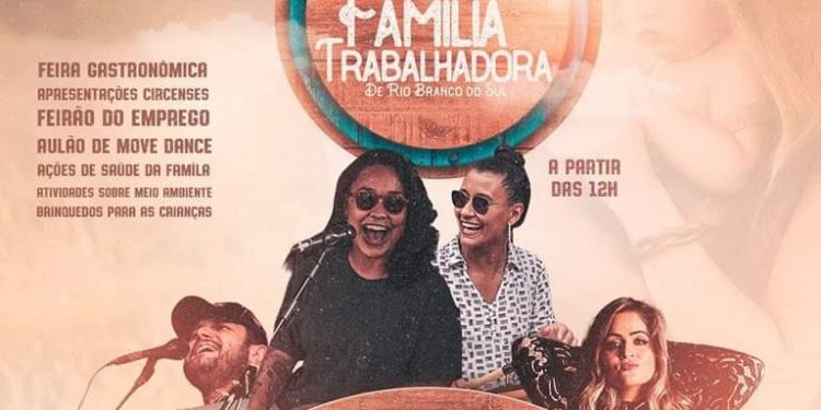 DIA 1° DE MAIO TEM FESTA DA FAMÍLIA TRABALHADORA
