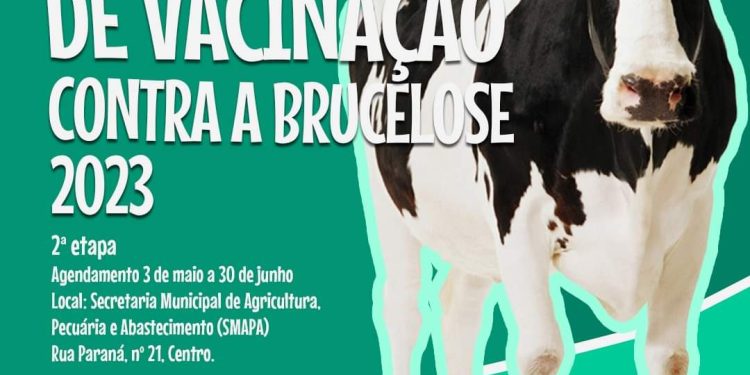 Está aberto o período de agendamento para a 2ª etapa da Campanha de Vacinação contra a brucelose 2023.
