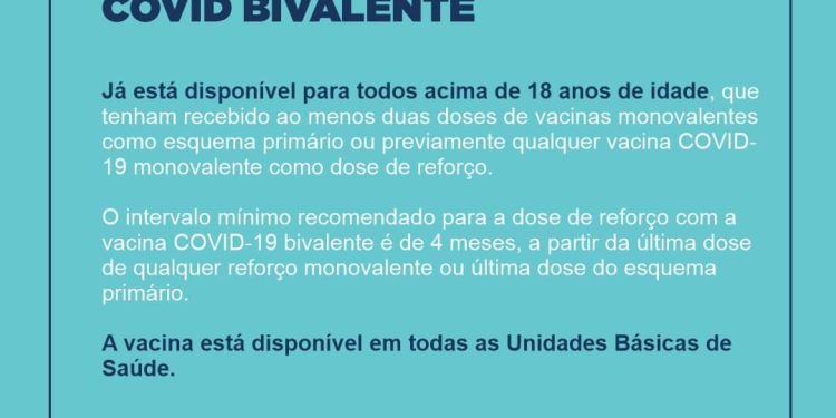 E aí, já tomou a dose de reforço da vacina bivalente