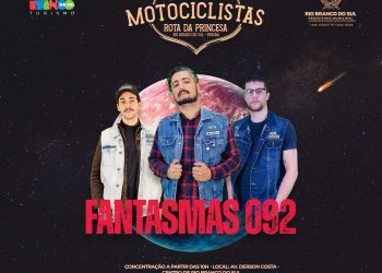 A banda Irmandade Fantasmas da 092 é atração confirmada no 3º Encontro dos Motociclistas – Rota da Princesa 2023. 🎸🔥
