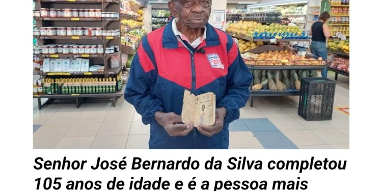 Sr. José Bernardo comemora 105 anos de idade no local de trabalho