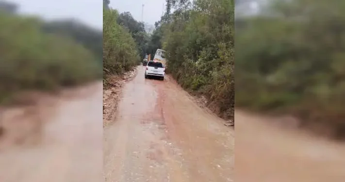 Moradores reclamam de condições de estrada que acessa bairro e pedem ajuda em Almirante Tamandaré