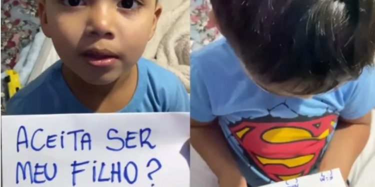 Curitibano pergunta se criança quer ser adotada e viraliza nas redes sociais