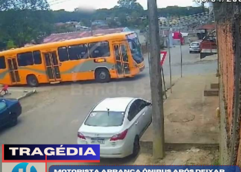 Motorista arranca ônibus após deixar passageiros e idoso morre atropelado