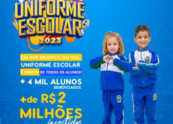Rio Branco do Sul | Mais de 4 mil alunos da rede municipal vão receber uniforme escolar