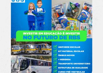 Área da Educação recebe atenção total em Rio Branco do Sul