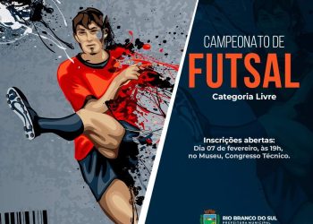 Rio Branco do Sul | Secretaria Municipal de Esporte, Lazer e Cultura anuncia o Campeonato Municipal de Futsal