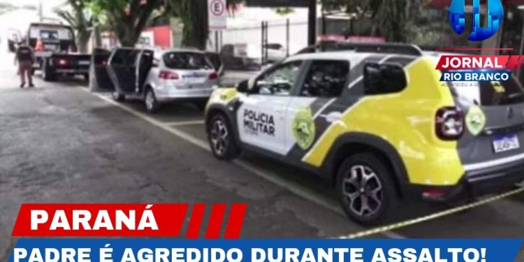 Padre é assaltado, agredido e sequestrado; ladrões foram presos pela PM.