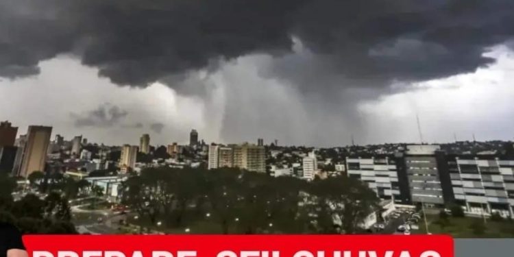 #PARANÁ⛈️☔️ ⛔️ PREPARE-SE!!CHUVAS FORTES EM TODO o PARANÁ NESTA SEGUNDA-FEIRA ⛔️