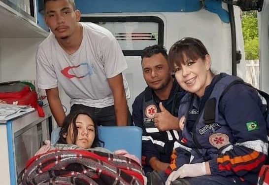 Uma bebê nasceu dentro de uma residência